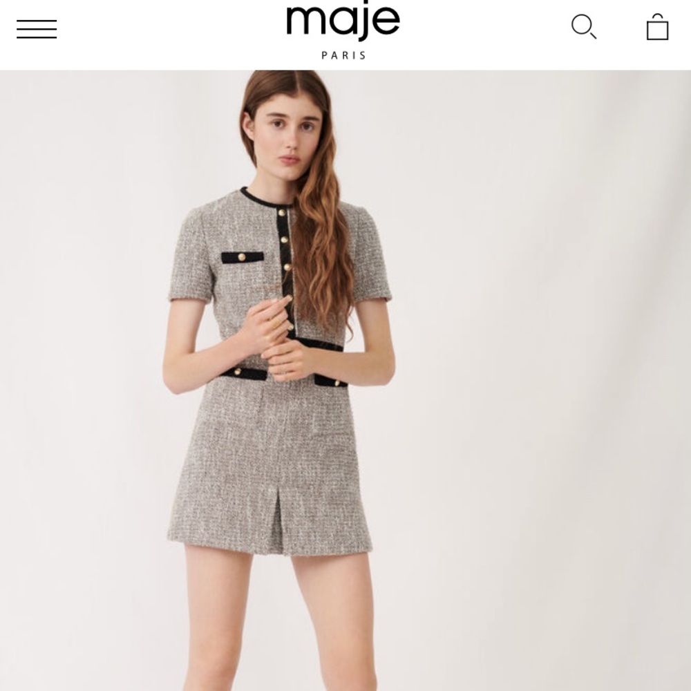 Maje dress tweed